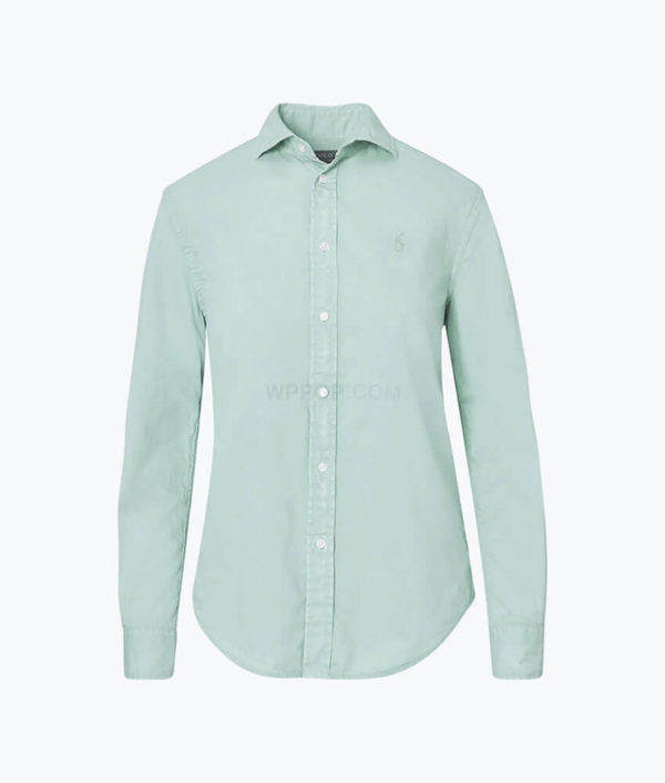 Men's Classic-Fit Royal Pink Herringbone Comfort Soft Long-Sleeve T-Shirt